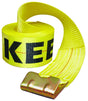 Keeper 04926 Winch Strap, 4 in W, 30 ft L, Polyester, Yellow