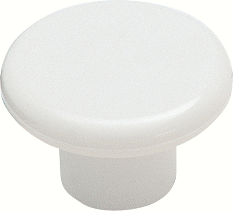 Amerock Allison Value Series BP802PW Cabinet Knob, 13/16 in Projection, Traditional, 1-1/4 in, Plastic