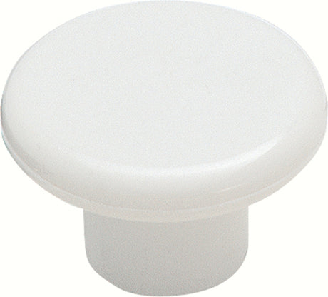 Amerock Allison Value Series BP802PW Cabinet Knob, 13/16 in Projection, Traditional, 1-1/4 in, Plastic