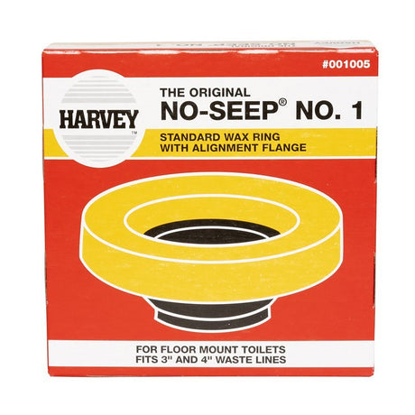 Harvey 1005-24 Wax Ring, Polyethylene, Brown, For: 3 in and 4 in Waste Lines