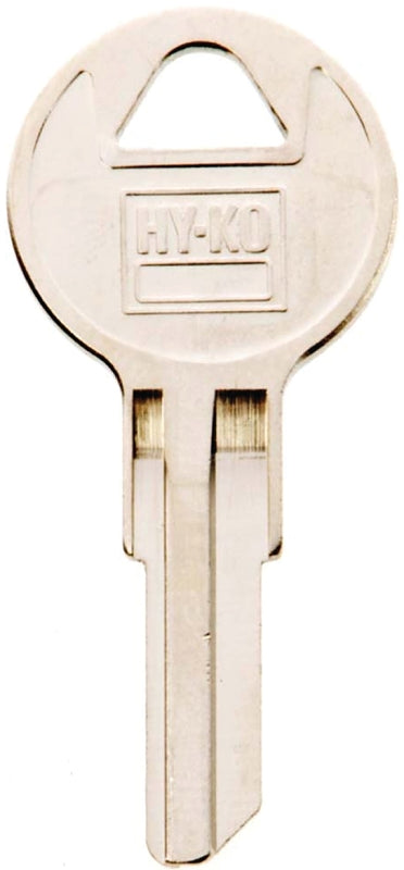 Hy-Ko 11010CG22 Key Blank, Brass, Nickel, For: Chicago Cabinet, House Locks and Padlocks, CG22 Key Number, Pack of 10