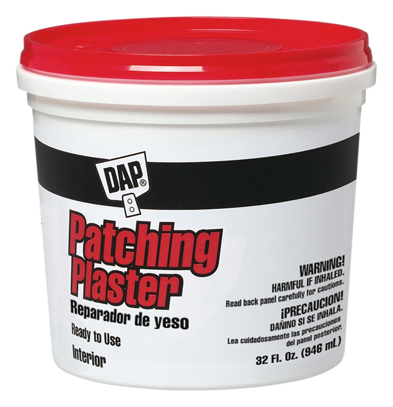 DAP 52084 Patching Plaster, Paste, White, 1 qt Tub