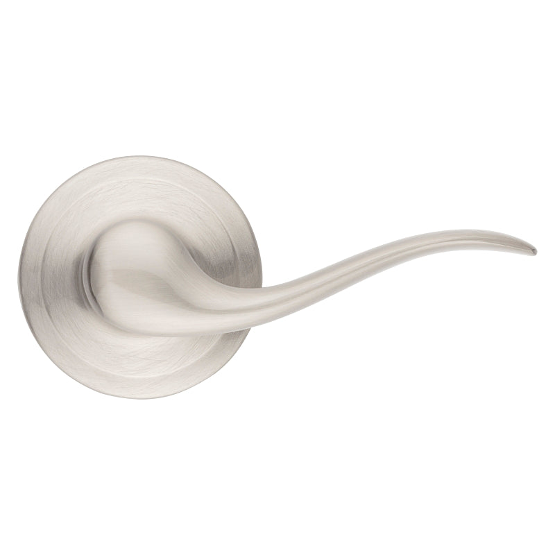 Kwikset Signature Series 720TNL 200 15RCAL Passage Lever, Satin Nickel, Zinc, Non-Locking Lock, Residential, 2 Grade