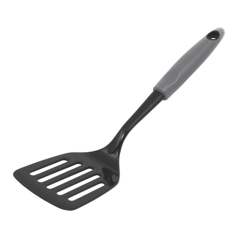 Chef Craft Black/Gray Nylon Slotted Turner, Pack of 3