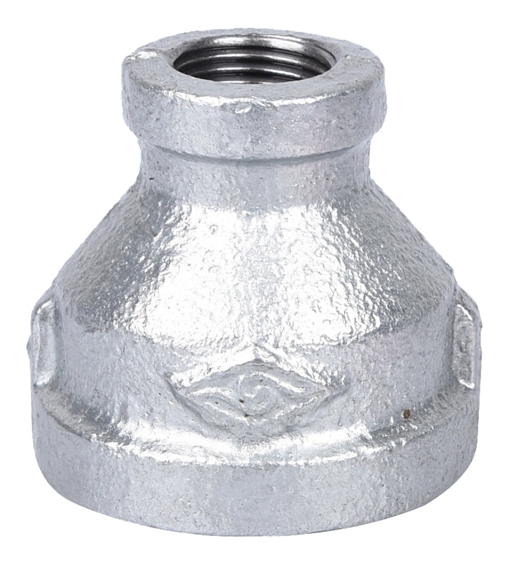 ProSource PPG240-25X10 Reducing Pipe Coupling, 1 x 3/8 in, Threaded, Malleable Steel, SCH 40 Schedule