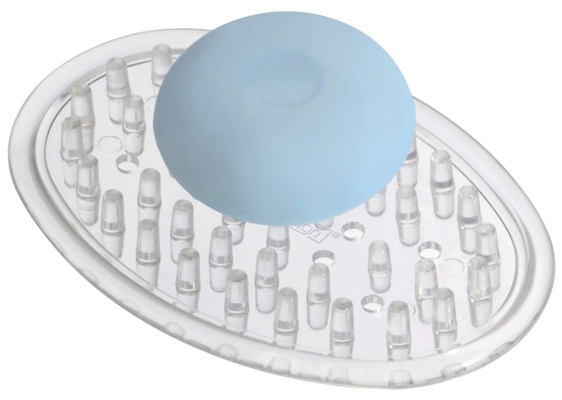 Interdesign 30100 Soap Saver Holder, Plastic, Clear, Pack of 12
