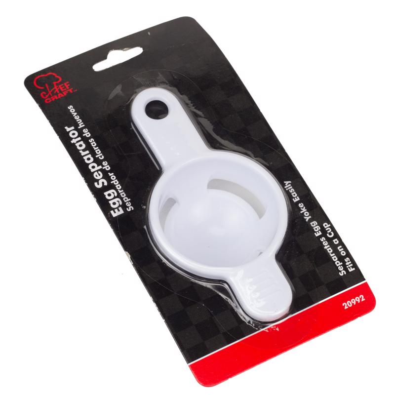 Chef Craft White Plastic Egg Separator, Pack of 3
