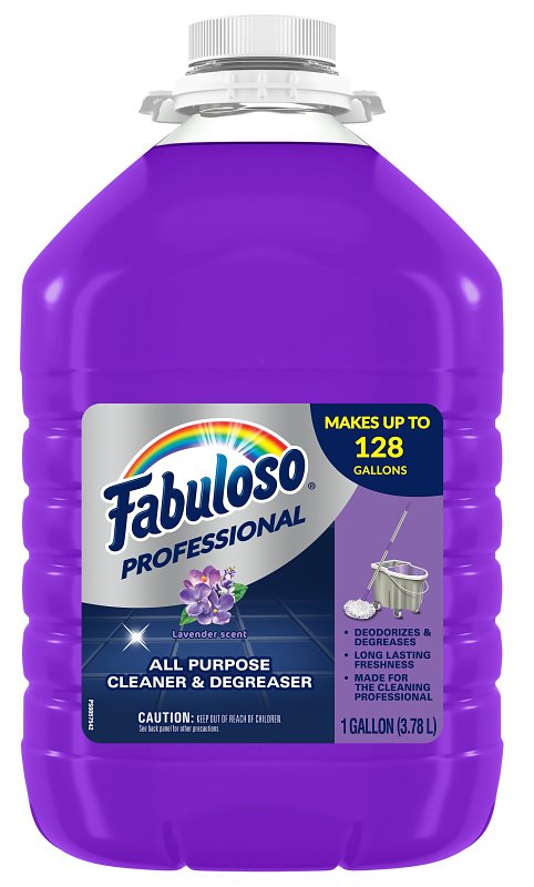 Fabuloso US05253A All-Purpose Cleaner, 1 gal, Liquid, Lavender, Purple, Pack of 4