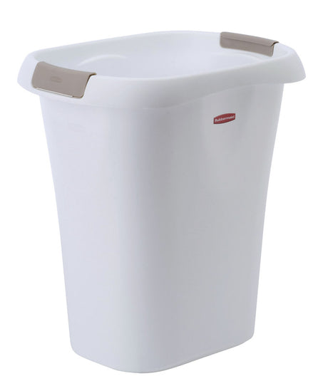 Rubbermaid 5.25 gal White Polypropylene Open Top Wastebasket, Pack of 6