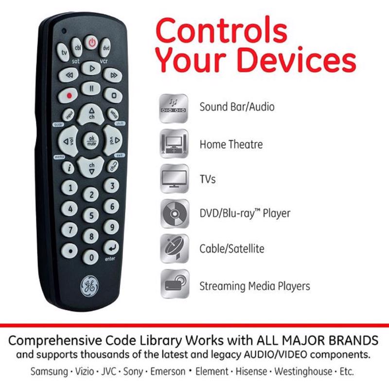 GE Programmable Universal Remote Control