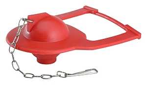 Korky 2011BP Hinge Toilet Flapper, Chlorazone Rubber, Red