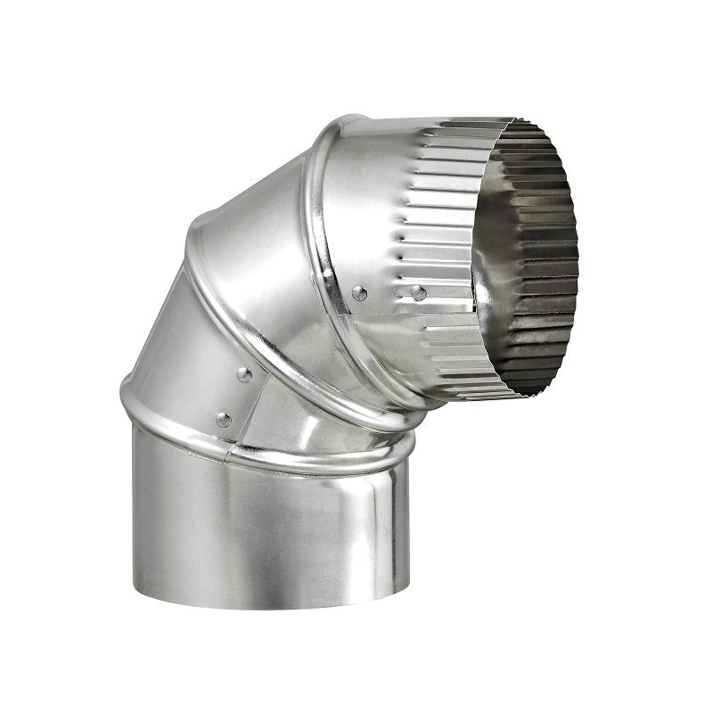 Lambro 2300 Vent Elbow, 3 in Connection, 26 Gauge, Aluminum
