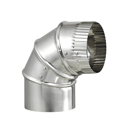 Lambro 2300 Vent Elbow, 3 in Connection, 26 Gauge, Aluminum