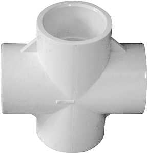 IPEX 192756 Flush Reducing Pipe Bushing, 4 x 3 in, Spigot x Hub, PVC, White, SCH 40 Schedule