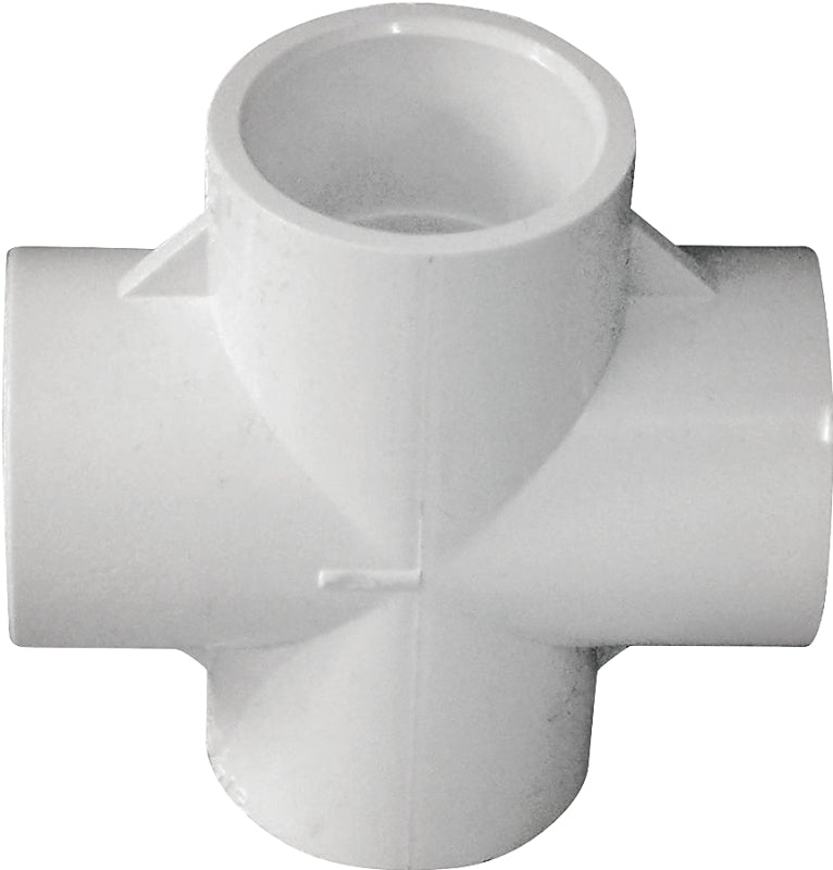 IPEX 192756 Flush Reducing Pipe Bushing, 4 x 3 in, Spigot x Hub, PVC, White, SCH 40 Schedule