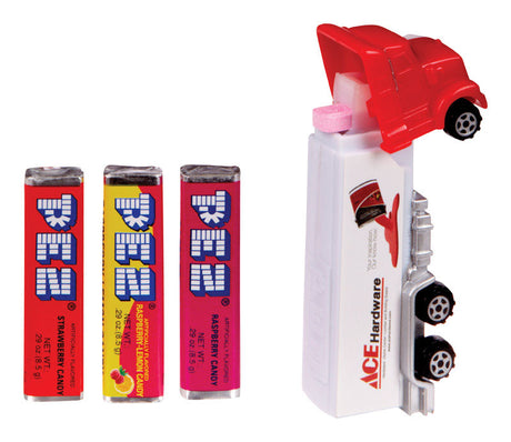 PEZ Assorted Fruit Flavors Candy and Dispenser 0.87 oz, Pack of 12