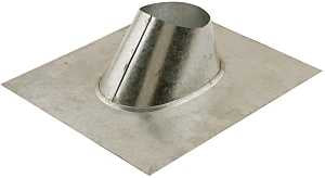 AmeriVent 5EF Roof Vent Flashing, 17-15/16 in OAL, 15 in OAW, Steel