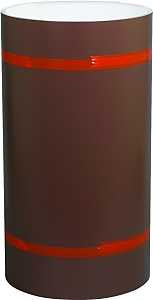 Amerimax 69120 Trim Coil, 50 ft L, 0.018 Gauge, Aluminum, Brown/White, Painted