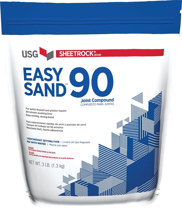 USG Easy Sand 384025 Joint Compound, Powder, Natural, 3 lb