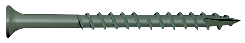 Camo 0341150 Deck Screw, #9 Thread, 2-1/2 in L, Bugle Head, Star Drive, T25 Drive, Carbon Steel, 100/PK
