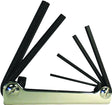 Eklind 21151 Hex Key Set, Includes: 3 to 10 mm Keys, 6-Piece, Steel, Black, Fold-Up, Large