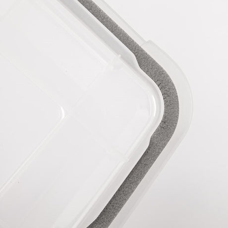 IRIS WEATHERPRO 30 qt Clear Storage Box 7.75 in. H X 15.75 in. W X 19.7 in. D Stackable, Pack of 6