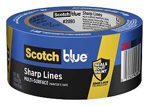 ScotchBlue 2093EL-48N Painter's Tape, 60 yd L, 1.88 in W, Smooth Crepe Paper Backing, Blue