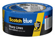 ScotchBlue 2093EL-48N Painter's Tape, 60 yd L, 1.88 in W, Smooth Crepe Paper Backing, Blue