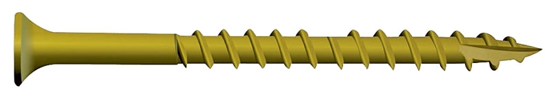 Camo 0356170 Deck Screw, #9 Thread, 3 in L, Bugle Head, Star Drive, Type 17 Slash Point, Carbon Steel, ProTech-Coated