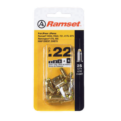 Ramset .25 in. L Steel Powder Loads 25 pk
