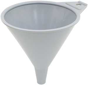 FloTool 05007 Small Funnel, 0.5 pt, HDPE, 4-3/4 in H, Gray