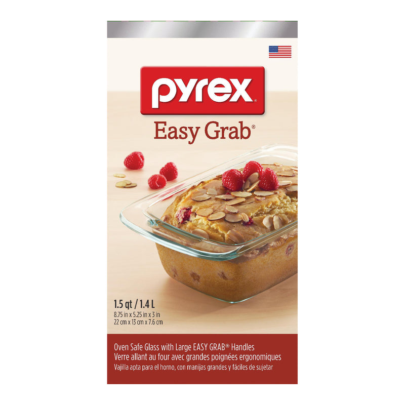 Pyrex 5-1/4 in. W X 8-3/4 in. L Loaf Pan Clear, Pack of 4