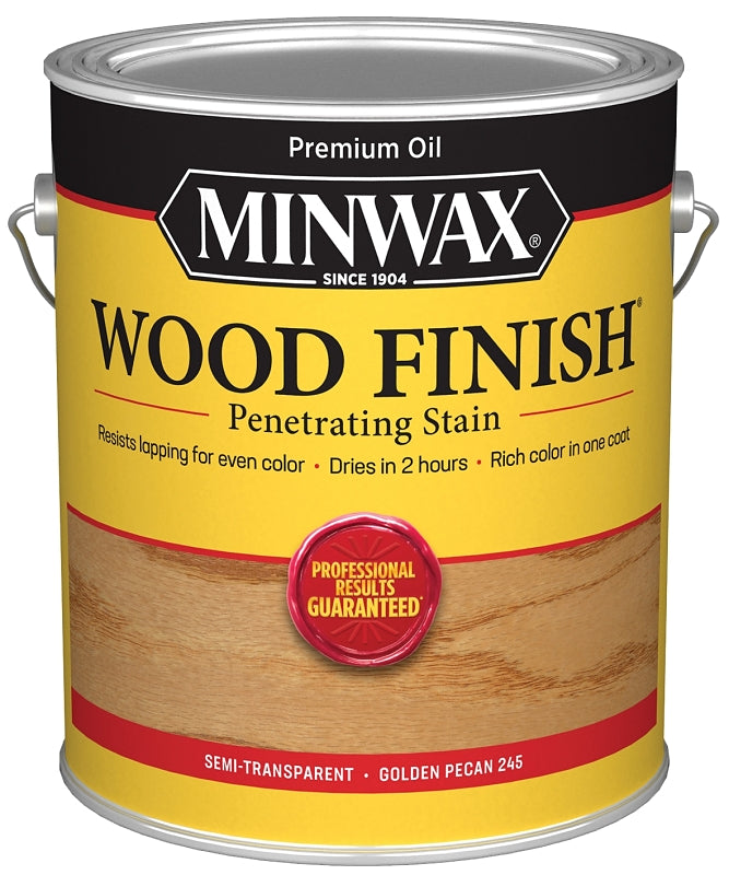 Minwax 71041000 Wood Stain, Oil Base, Golden Pecan, Liquid, 1 gal, Can, Pack of 2