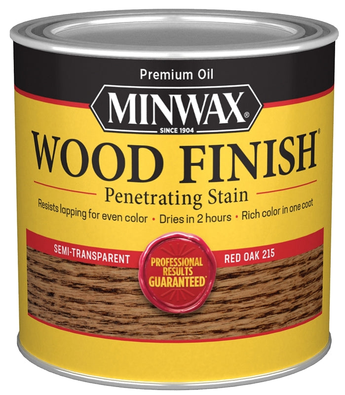 Minwax 221504444 Wood Stain, Red Oak, Liquid, 0.5 pt Can