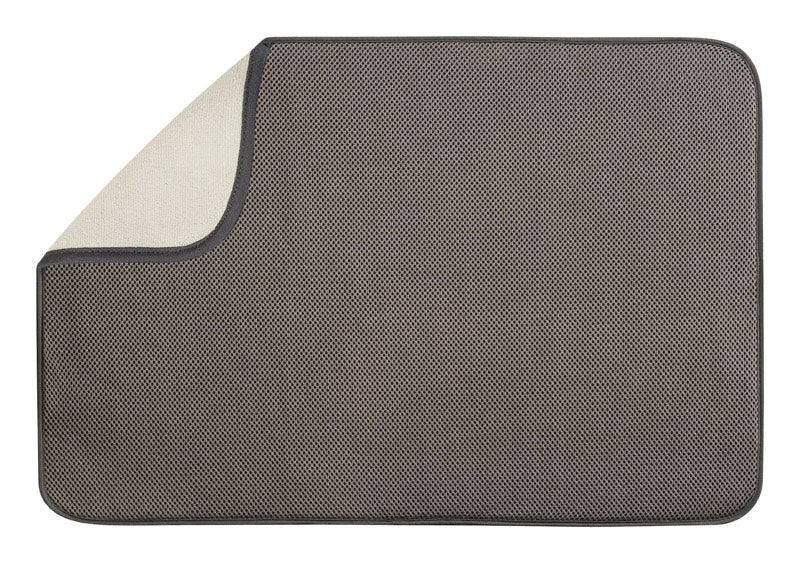 iDesign 24 in. L X 18 in. W X 24 in. H Microfiber Drying Mat