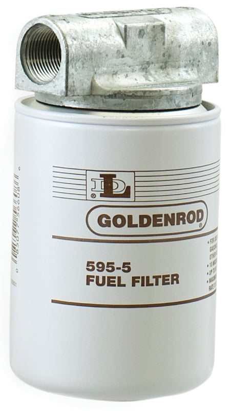 DL Goldenrod 595 Series Fuel Filter, 50 psi Pressure, 1 in Connection, NPT, 25 gpm