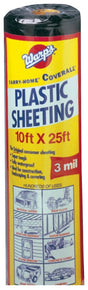 Warp's 3CH10B Poly Film, 3 mil Thick, 25 ft L, 10 ft W, Black, Pack of 12