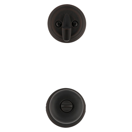 Kwikset 95530-019 Handleset, 2 Grade, Venetian Bronze, 2-3/8 x 2-3/4 in Backset, KW1 Keyway, 1-3/4 in Thick Door