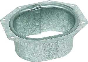 Amerimax 29051 Gutter Outlet, 5 in Gutter, Galvanized Steel