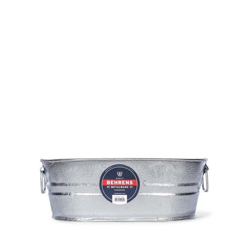 Behrens 000-OV Wash Tub, 2 gal, Steel, Pack of 6