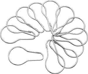 Plumb Pak PP22525 Shower Curtain Pin, Snap-Fit, Steel, Bright, For: Shower Rods