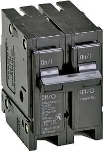 Cutler-Hammer BR225 Circuit Breaker, Mini, Type BR, 25 A, 2 -Pole, 120/240 V, Common Trip, Plug Mounting