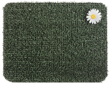 Grassworx 10372027 Door Mat, 24 in L, 18 in W, Rectangular, Forest Green
