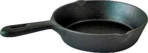 Lodge L3SK3 Seasoned Skillet, 6-1/2 in Dia, Iron, Black
