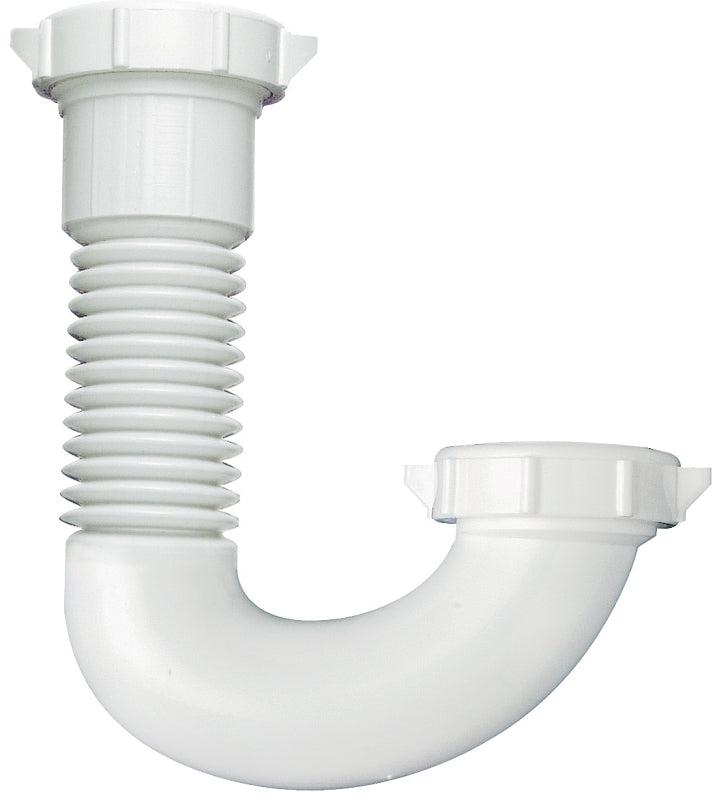 Plumb Pak PP21250 J-Bend, 1/2 x 1-1/4 in, Plastic, White
