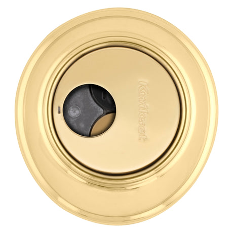 Kwikset 816 3 RCAL/RCS Deadbolt, Alike Key, Steel, Polished Brass, 2-3/8 to 2-3/4 in Backset, SmartKey Keyway