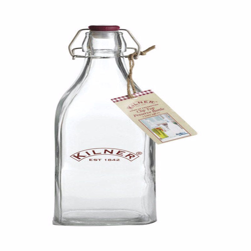 Kilner 34 oz Clear Preserver Bottle 1 pk, Pack of 4