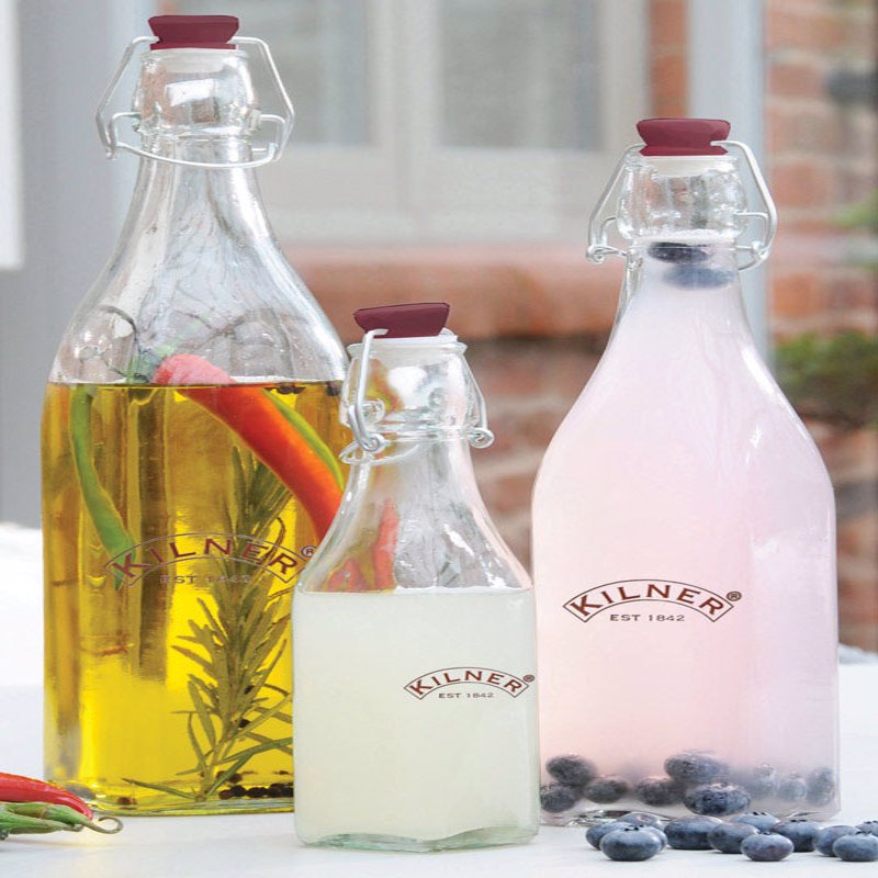 Kilner 34 oz Clear Preserver Bottle 1 pk, Pack of 4