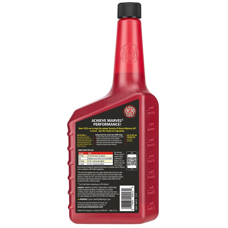 Marvel Mystery Oil MM13 Lubricant Oil, 1 qt Bottle