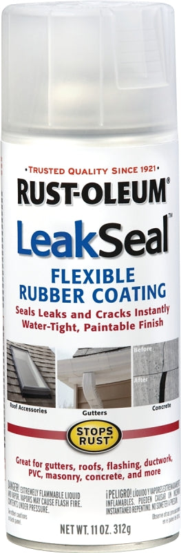 Rust-Oleum 265495 Rubberized Spray Coating, Clear, 11 oz Can